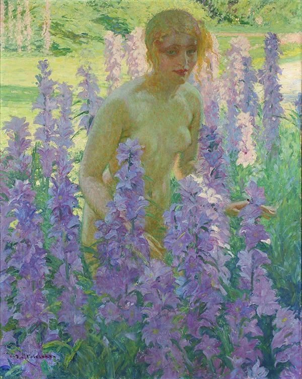 Nudo tra i fiori